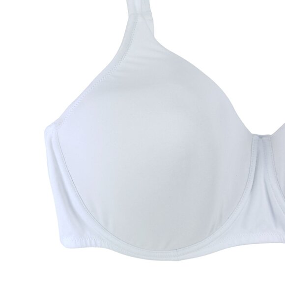 Leading Lady Seamless Full Figure 46DD Padded Underwire T-Shirt Bra White - Picture 5 of 6